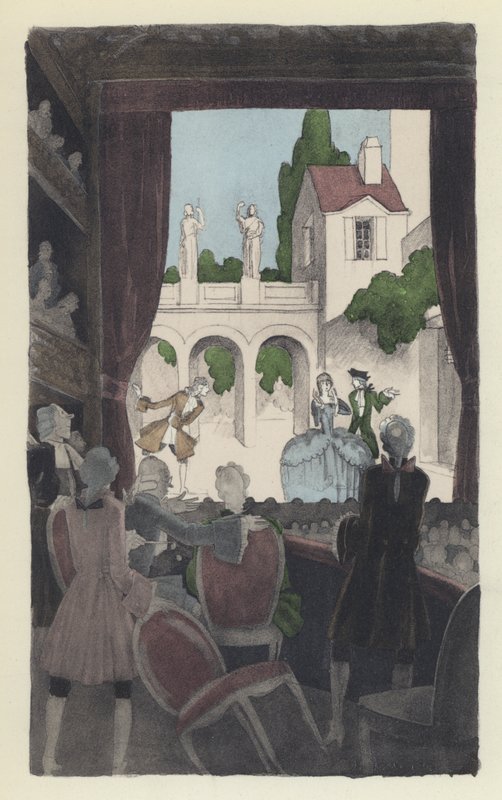 Ilustración para Cándido de Voltaire de Sylvain Sauvage