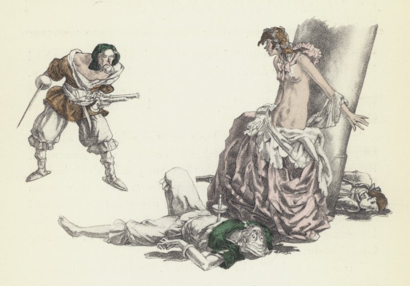 Ilustración para Cándido de Voltaire de Sylvain Sauvage
