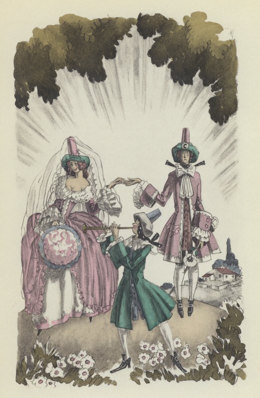 Ilustración para Cándido de Voltaire de Sylvain Sauvage