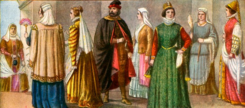 Vestido italiano del siglo XVI de Tancredi Scarpelli