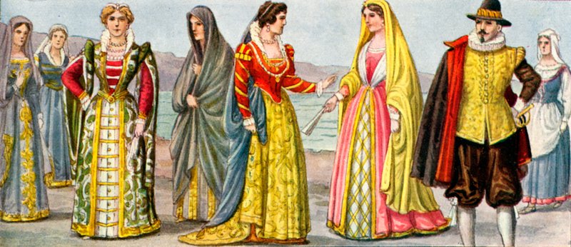 Vestimenta italiana del siglo XVII de Tancredi Scarpelli