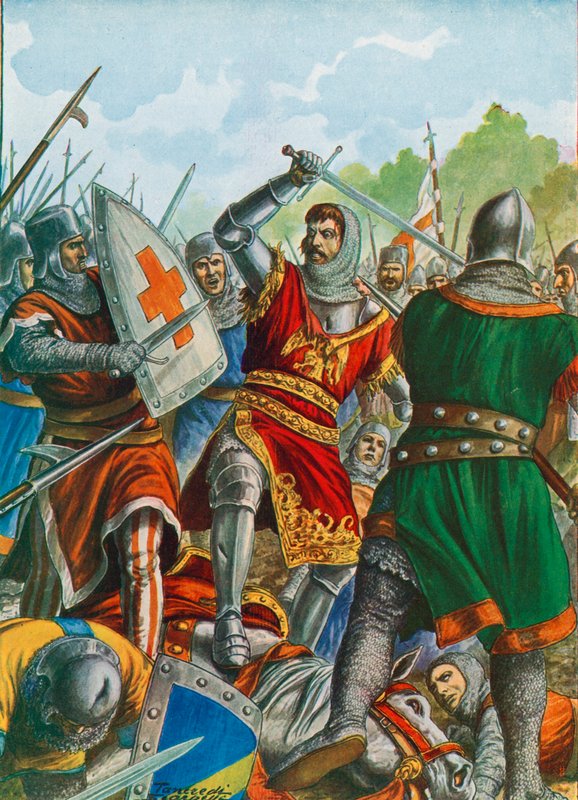 Ezzelino III da Romano capturado cerca de Bérgamo en 1259 de Tancredi Scarpelli