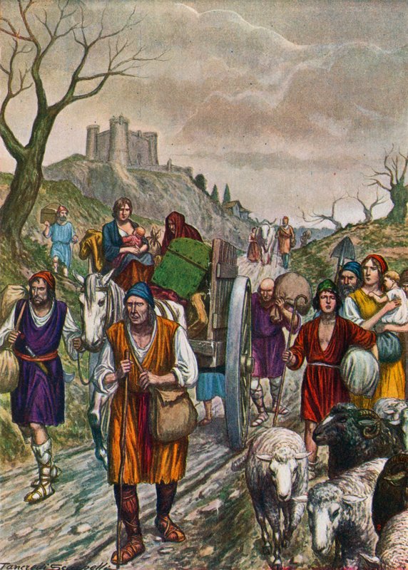 Huyendo de los musulmanes de Tancredi Scarpelli