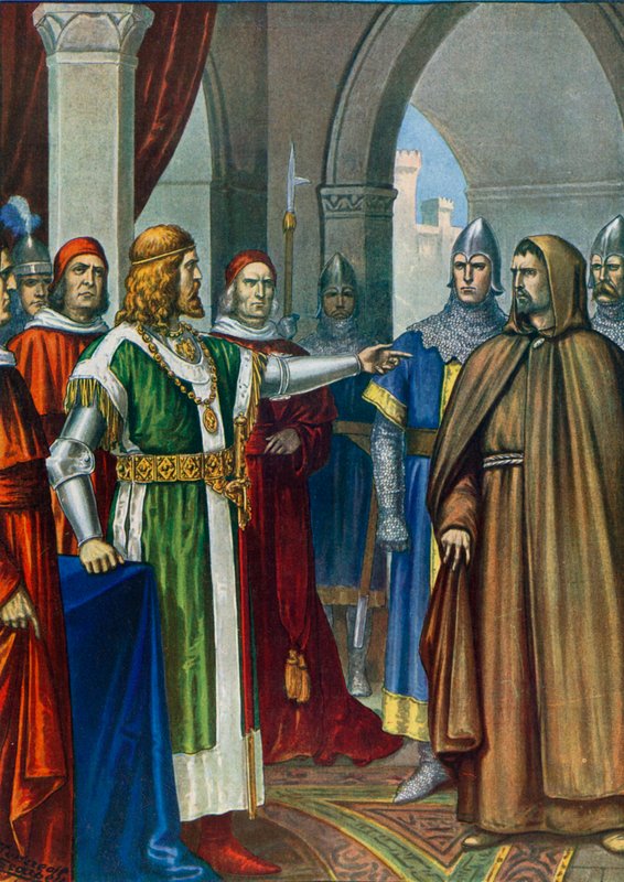 Federico Barbarroja y Arnoldo de Brescia de Tancredi Scarpelli