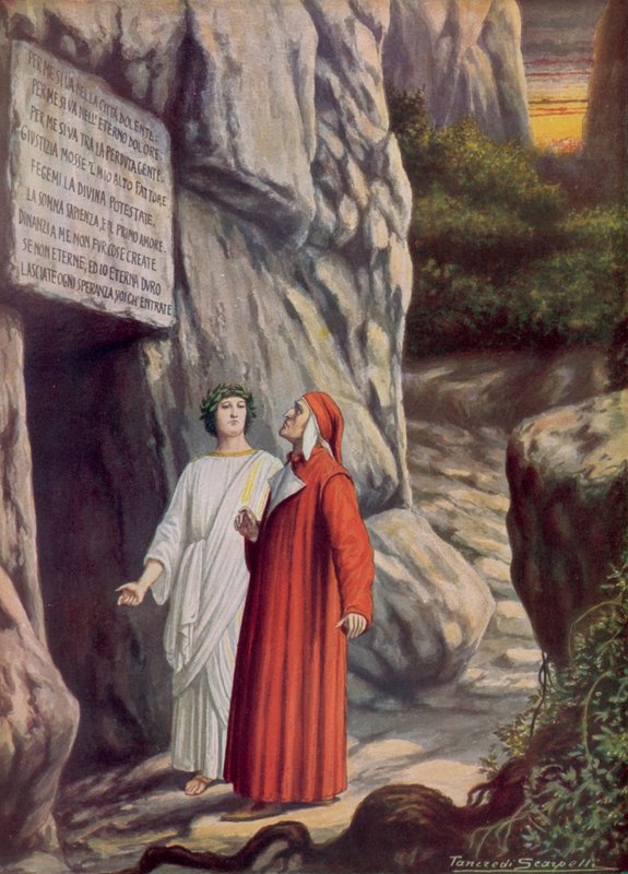 Ilustración para la Divina Comedia de Dante de Tancredi Scarpelli