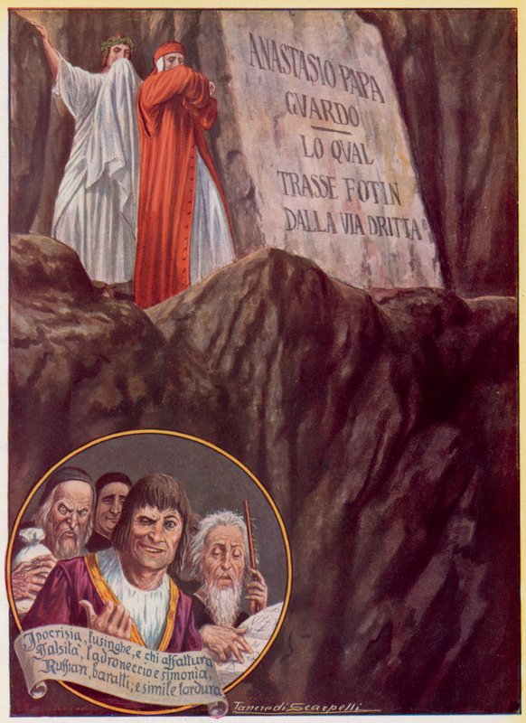 Ilustración para la Divina Comedia de Dante de Tancredi Scarpelli