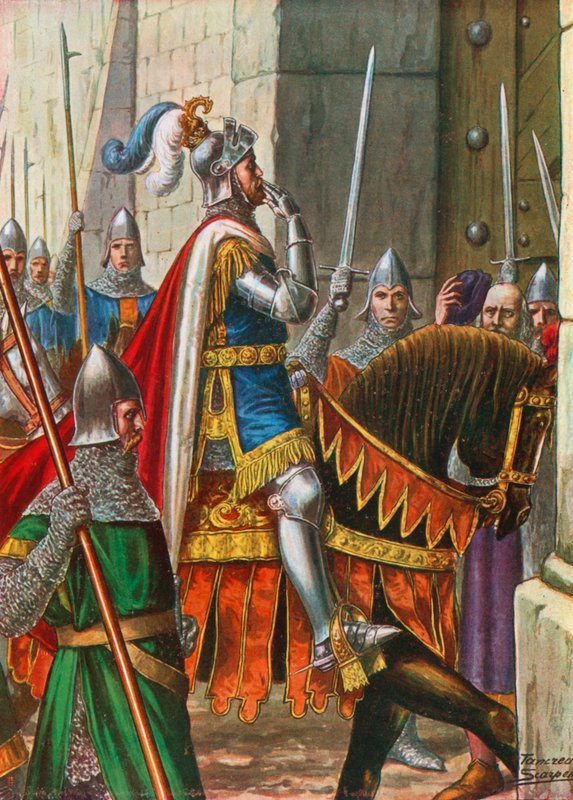 En 1237, Ezzelino da Romano, aliado de Federico II, entra en Padua de Tancredi Scarpelli