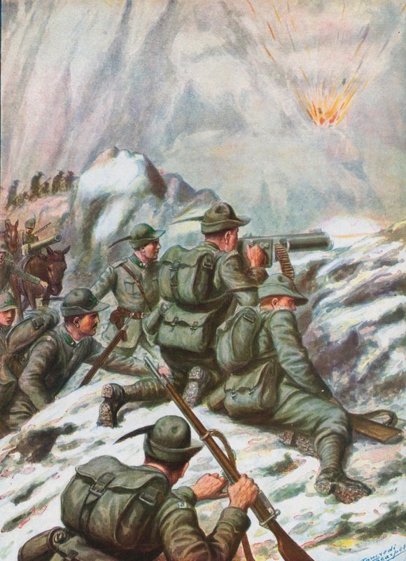 Soldados italianos en la Primera Guerra Mundial de Tancredi Scarpelli
