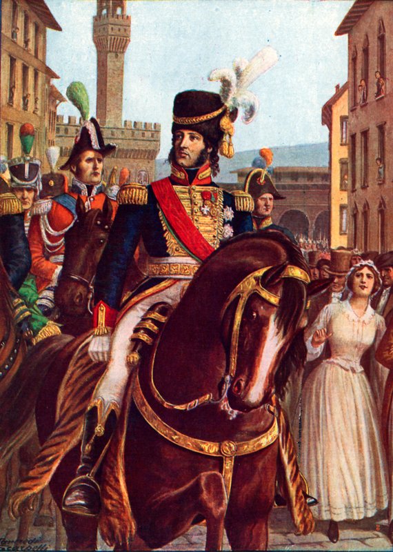 Joachim Murat entrando en Florencia, 19 de enero de 1801 de Tancredi Scarpelli