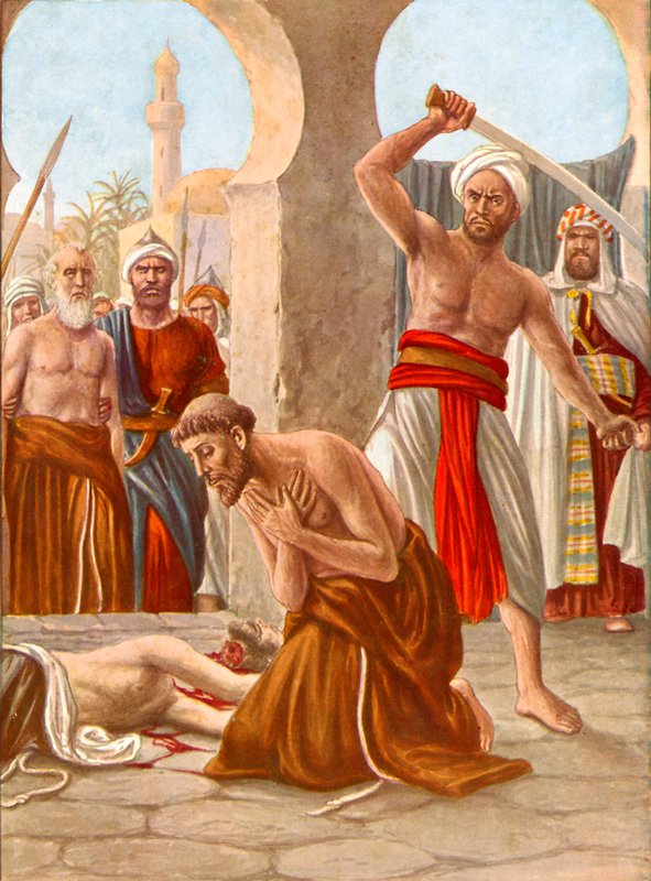 Martirio del hermano Jacopo de Padova en India de Tancredi Scarpelli