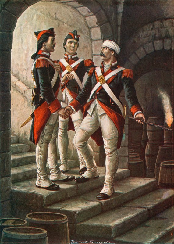 Pietro Micca en el sitio de Turín, 1706 de Tancredi Scarpelli