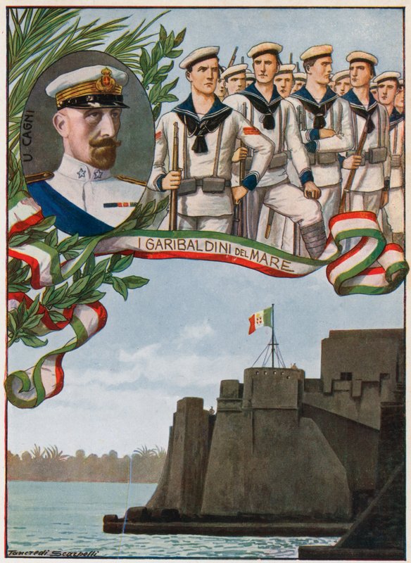 El castillo de Trípoli sobre el cual los marines italianos izaron el tricolor de Tancredi Scarpelli