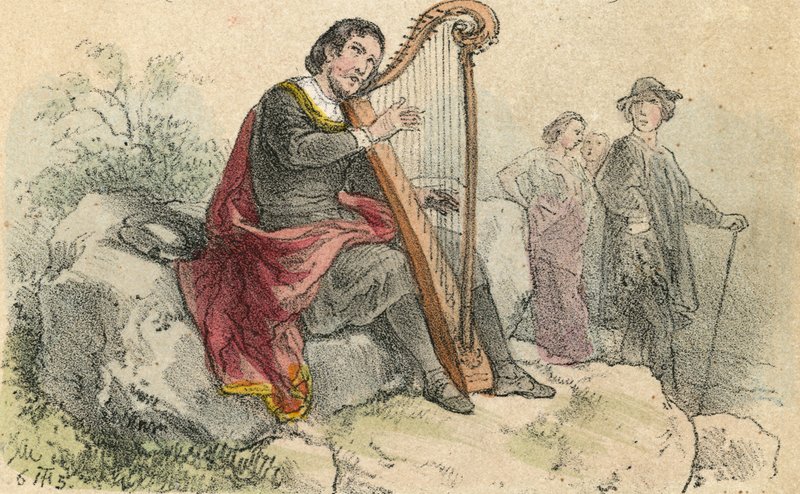 Cantante de baladas de Theodor Hosemann