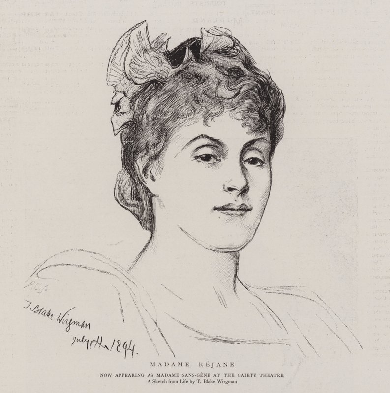 Madame Rejane de Theodore Blake Wirgman