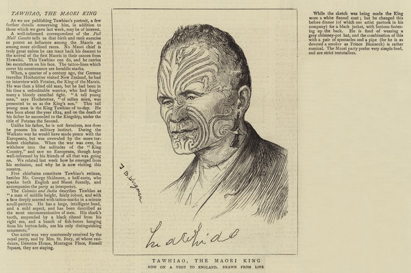 Tawhiao, el Rey Maori de Theodore Blake Wirgman