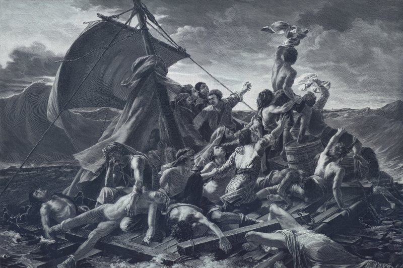 La Balsa de la Medusa de Theodore (after) Gericault