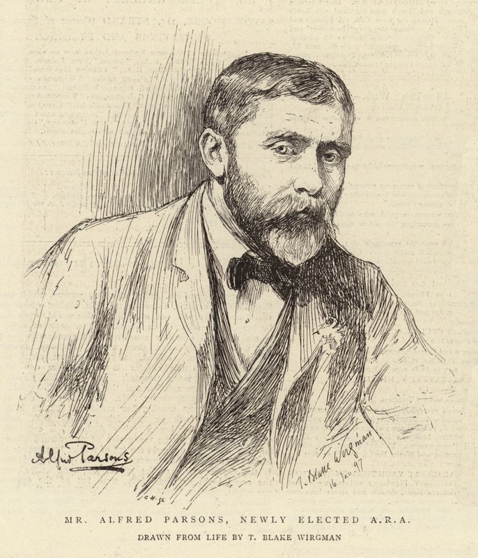 Sr. Alfred Parsons, recién elegido ARA de Theodore Blake Wirgman