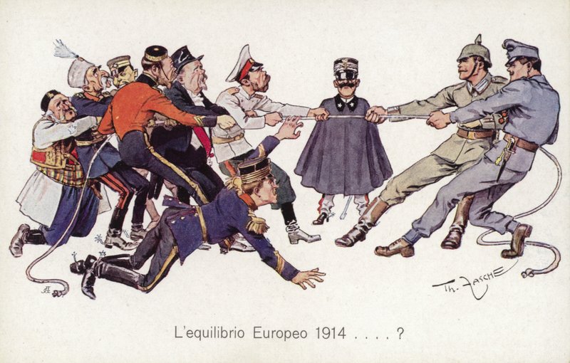 Primera Guerra Mundial, aliados jugando tira y afloja con las Potencias Centrales de Theodore Zasche