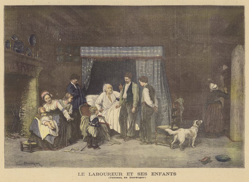 El trabajador y sus hijos de Theophile Emmanuel Duverger