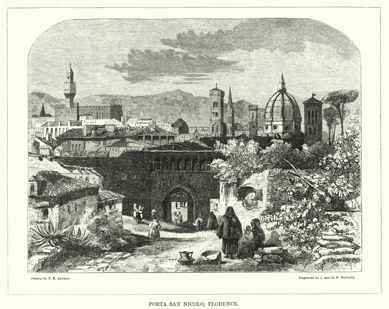 Porta San Nicolo, Florencia de Thomas Brabazon Aylmer
