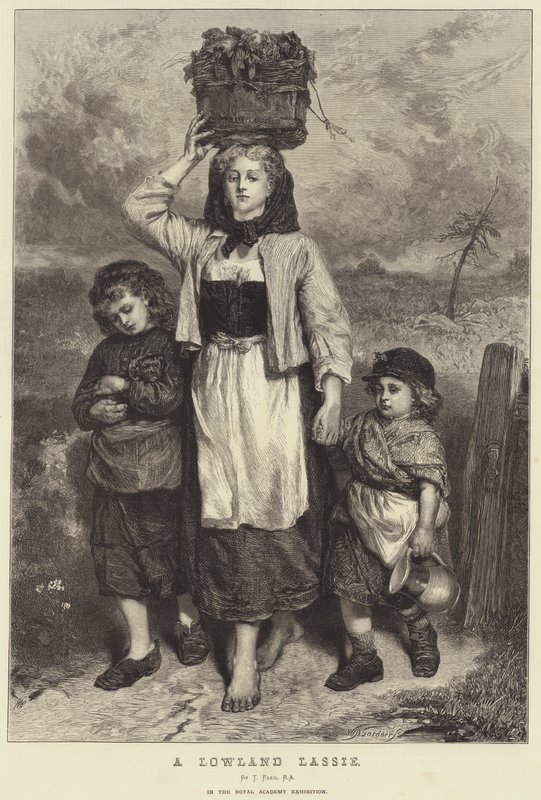 Una Chica de las Tierras Bajas de Thomas Faed