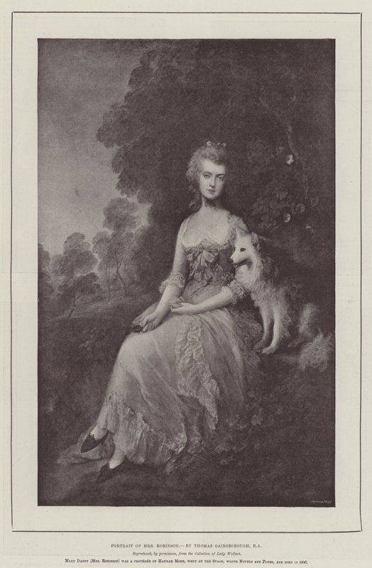 Retrato de la Sra. Robinson de Thomas Gainsborough