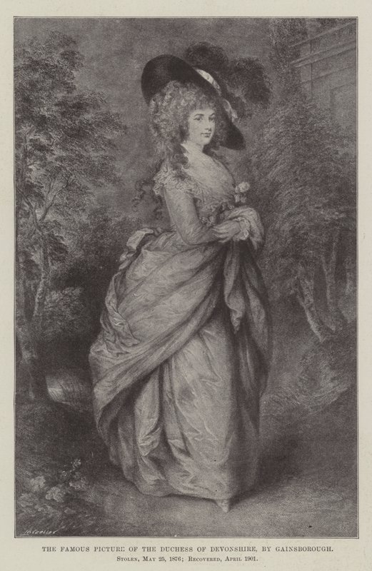 El famoso cuadro de la Duquesa de Devonshire de Thomas Gainsborough