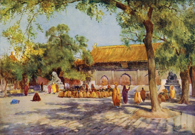 Pekín, el Templo Lama de Thomas Hodgson Liddell