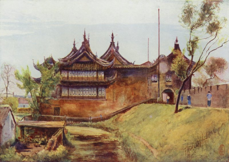 Shanghái, el Templo de las Mercancías, Muralla de la Ciudad de Thomas Hodgson Liddell
