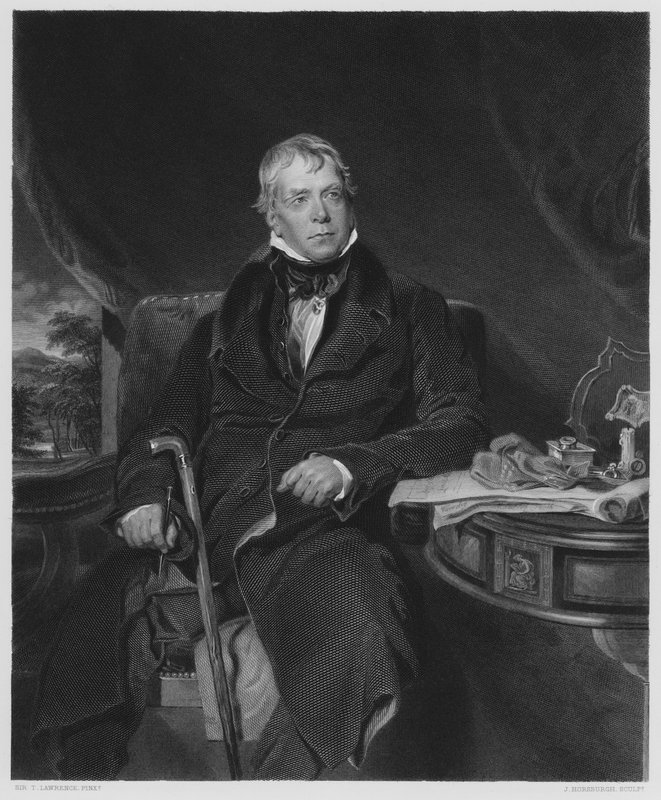Sir Walter Scott, Baronet, del cuadro en la Colección Real de Thomas Lawrence