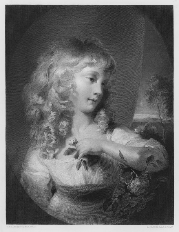 La princesa Amelia, del cuadro en la Colección Real de Thomas Lawrence