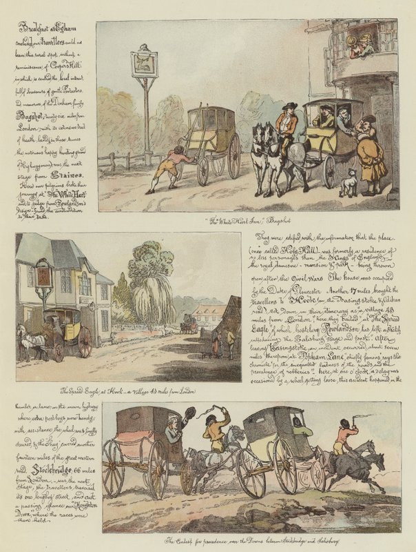 Tour de Rowlandson en un coche de posta, 1782 de Thomas Rowlandson