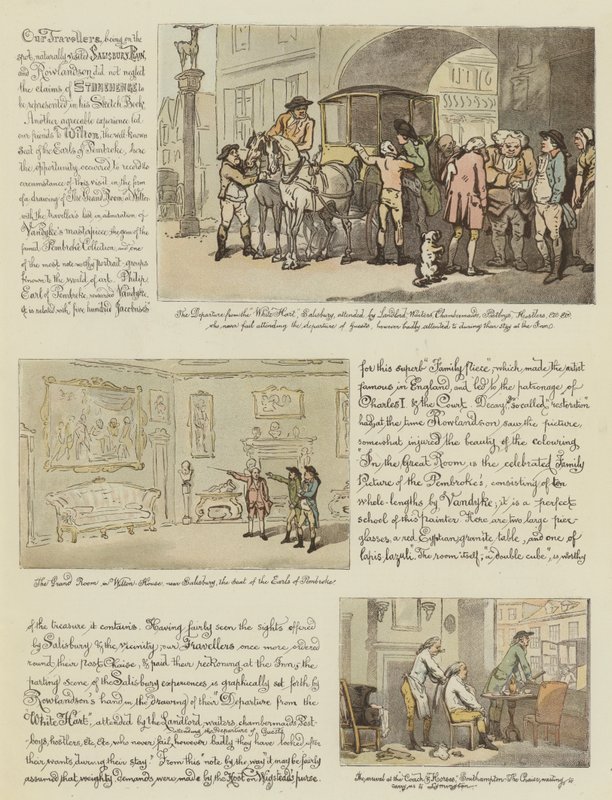 Tour de Rowlandson en un coche de posta, 1782 de Thomas Rowlandson