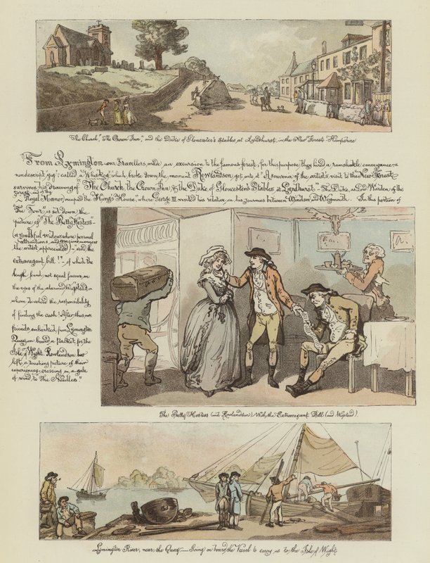 El tour de Rowlandson en un coche de posta, 1782 de Thomas Rowlandson