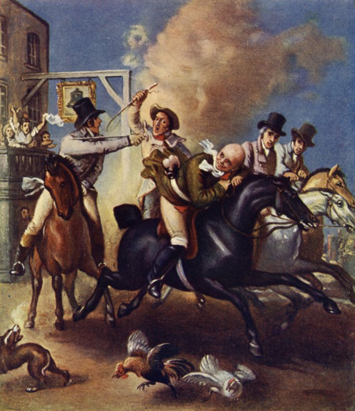 El paseo de John Gilpin de Thomas Stothard