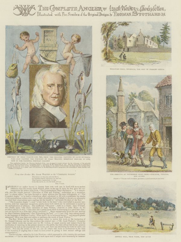 El Pescador Completo, por Izaak Walton y Charles Cotton de Thomas Stothard