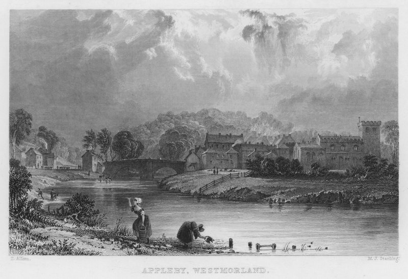 Appleby, Westmorland de Thomas (after) Allom