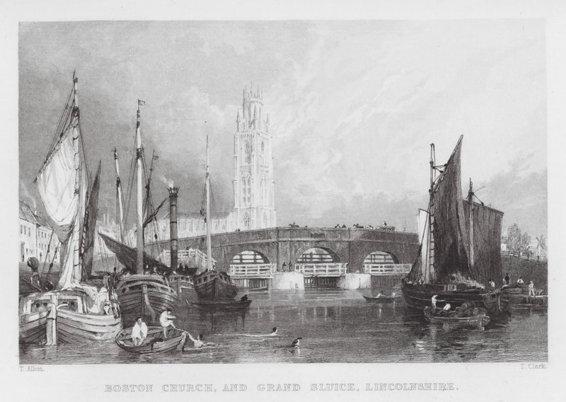 Iglesia de Boston y Gran Esclusa, Lincolnshire de Thomas (after) Allom