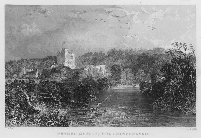 Castillo de Bothal, Northumberland de Thomas (after) Allom
