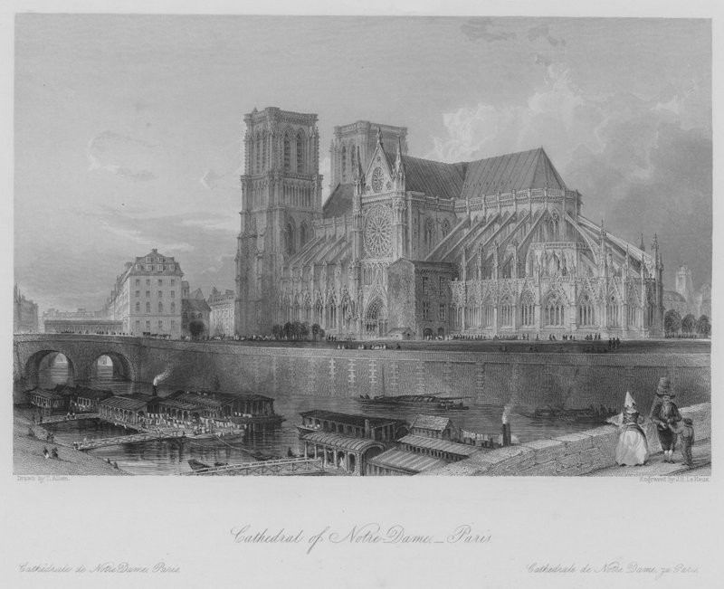 Catedral de Notre-Dame, París de Thomas (after) Allom