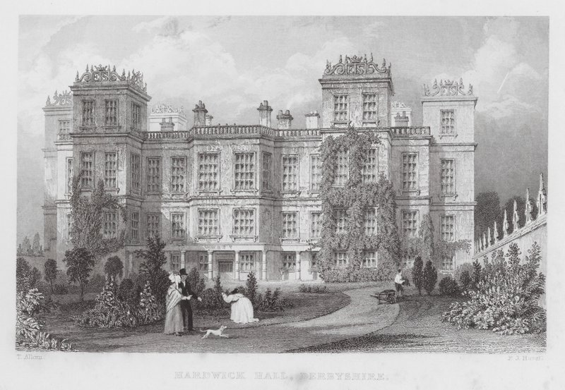 Hardwick Hall, Derbyshire de Thomas (after) Allom