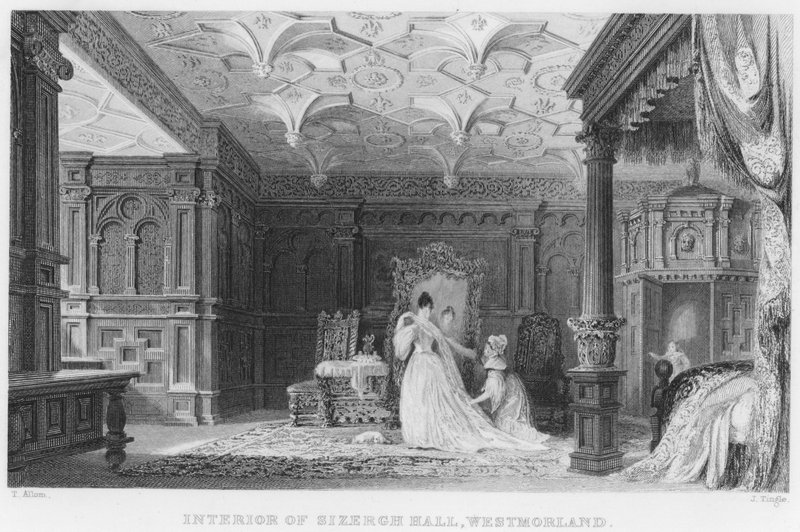 Interior de Sizergh Hall, Westmorland de Thomas (after) Allom