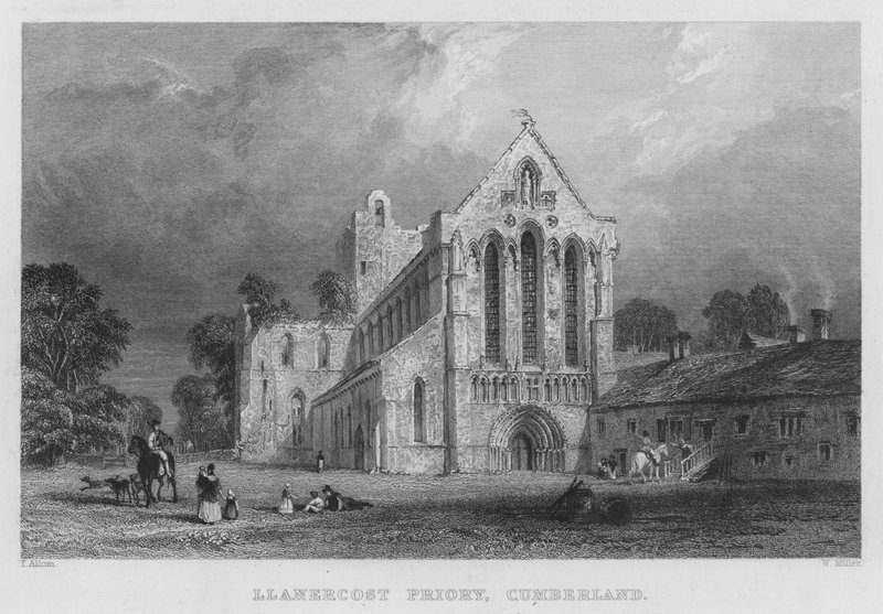 Priorato de Llanercost, Cumberland de Thomas (after) Allom