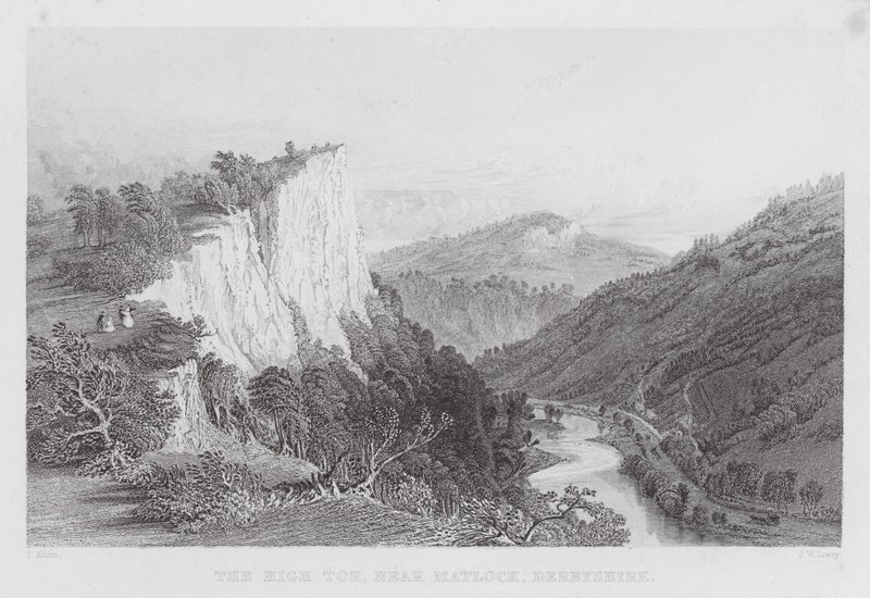 El Alto Tor, cerca de Matlock, Derbyshire de Thomas (after) Allom