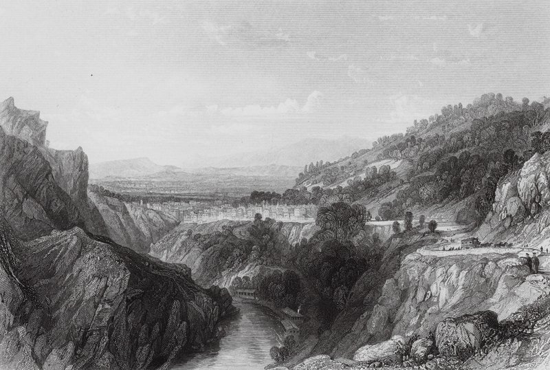 Thiers, Puy-de-Dome (grabado) de Thomas (after) Allom