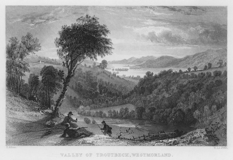 Valle de Troutbeck, Westmorland de Thomas (after) Allom