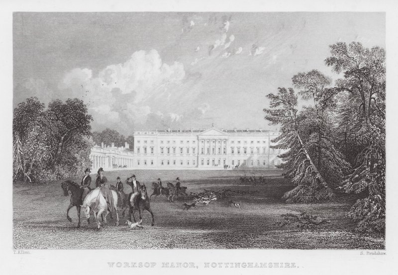 Worksop Manor, Nottinghamshire de Thomas (after) Allom