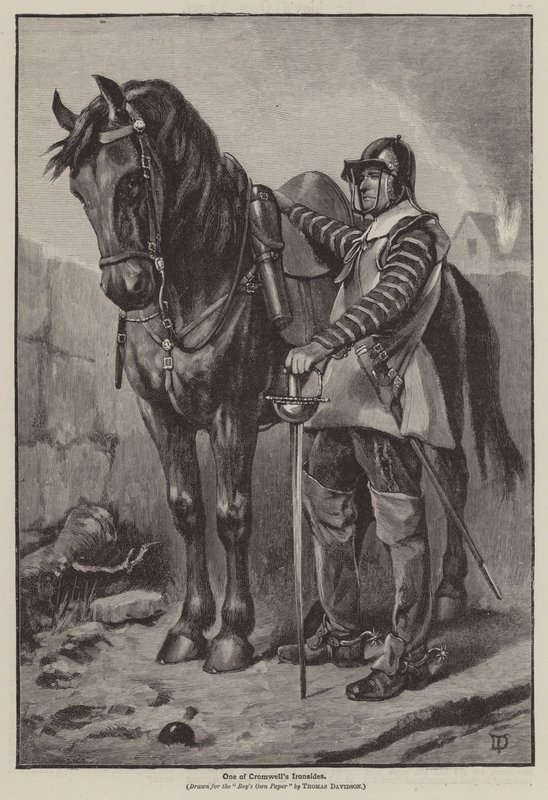 Uno de los Ironsides de Cromwell de Thomas (after) Davidson