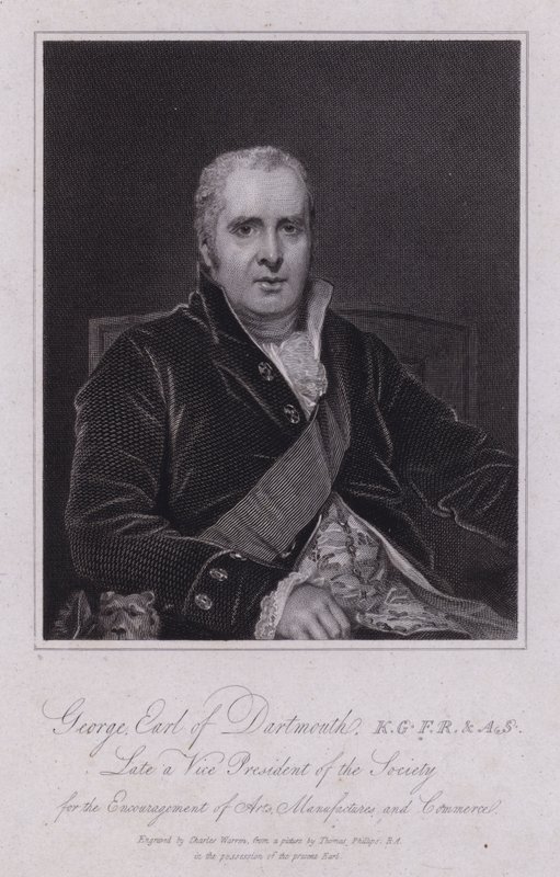 George Legge, tercer conde de Dartmouth, político y diputado británico de Thomas (after) Phillips