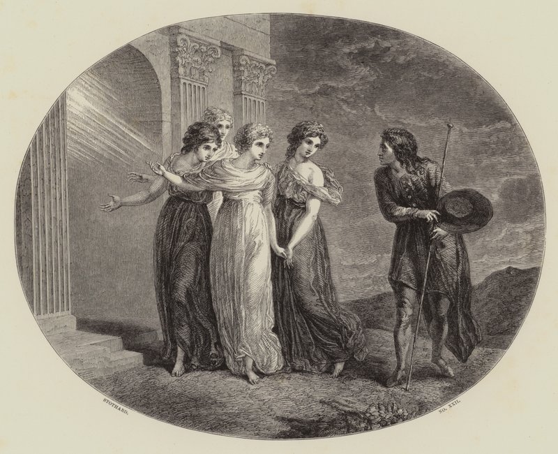 La Invitación, del "Progreso del Peregrino" de Thomas (after) Stothard